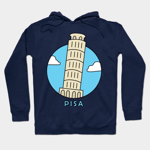 Leaning Tower of Pisa Hoodie by valentinahramov